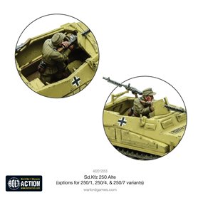 Bolt Action Pojazd pancerny Sd.Kfz.250 (Alte) - Sd.Kfz.250/7 / Sd.Kfz.250/4