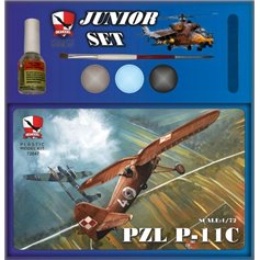 Big Model 1:72 PZL P-11C - JUNIOR SET - w/paints 