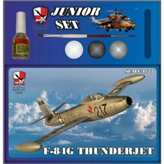 Big Model 1:72 F-84G Thunderjet - JUNIOR SET - z farbami