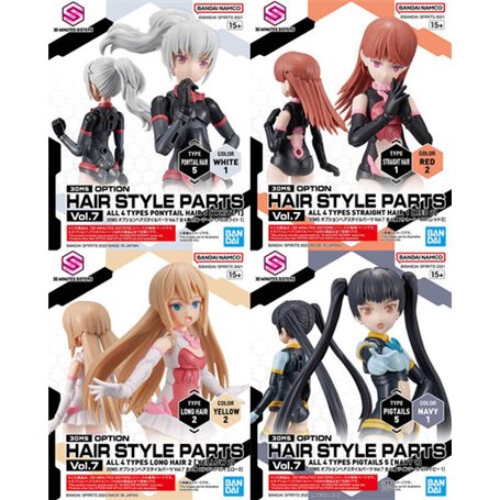 Bandai 64224 30MS OPTION HAIR STYLE PARTS VOL.7 ALL 4 TYPES  ID [   ]