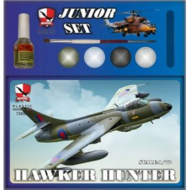 Big Model 1:72 Hawker Hunter RAF - JUNIOR SET - z farbami