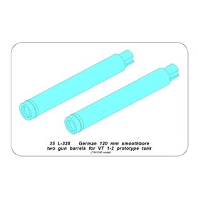 ABER 1:35 Metalowe lufy 120mm do VT 1-2 dla Takom