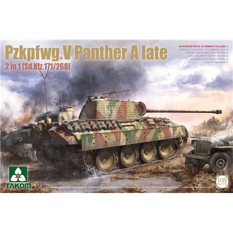 Takom 2176 Pzkpfwg.V Panther A late 2in1 [Sd.Kfz.171/268]                                                                  