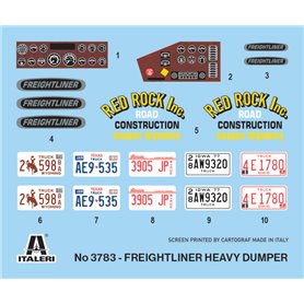 Italeri 3783 Freightliner Heavy Dumper Truck