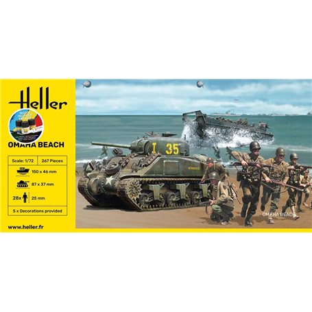Heller 52332 Starter Kit - Omaha Beach