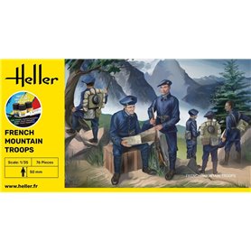 Heller 1:72 FRENCH MOUNTAIN TROOPS - STARTER KIT - z farbami