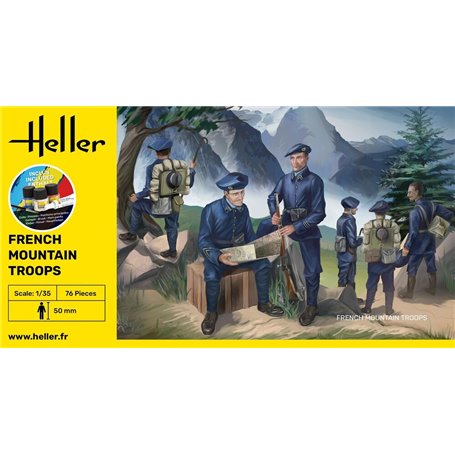 Heller 57223 Starter Kit - French Mountain Troops