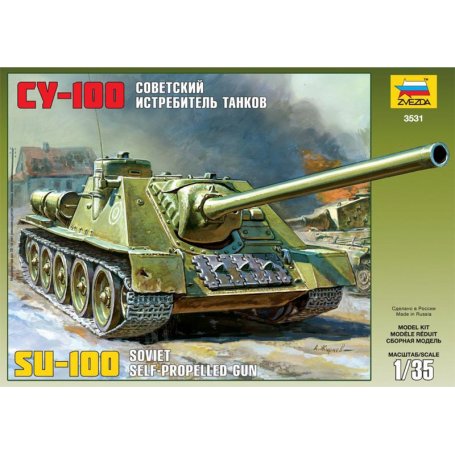 Zvezda 1:35 SU-100 SP Howitzer