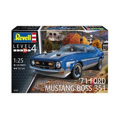 Revell 1:25 1971 Mustang Boss 351 - MODEL SET - w/paints 