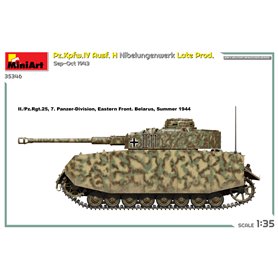 Mini Art 1:35 Pz.Kpfw.IV Ausf.H Nibelungenwerk - LATE PRODUCTION SEP-OCT 1943