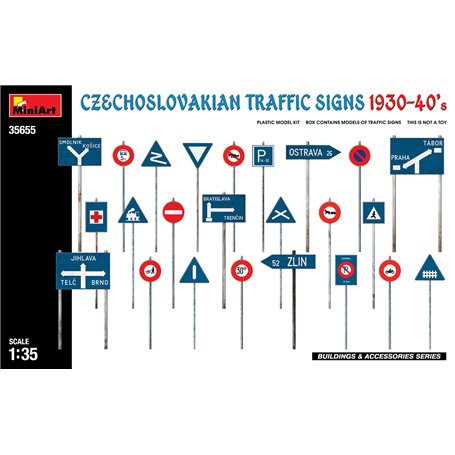 Mini Art 35655 Czechoslovakian Traffic Signs 1930-40's