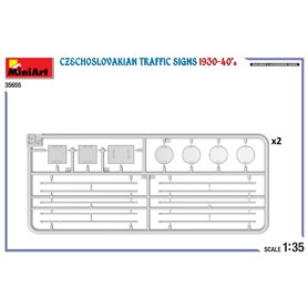 Mini Art 1:35 CZECHOSLOVAKIAN TRAFFIX SIGNS 1930-40S