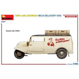 Mini Art 1:35 Tempo A400 Lieferwagen - MILK DELIVERY VAN