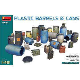 Mini Art 1:48 PLASTIC BARRELS AND CANS
