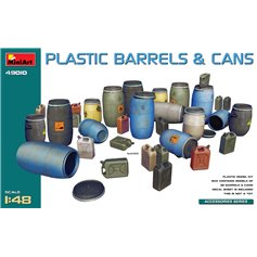 Mini Art 1:48 PLASTIC BARRELS AND CANS 