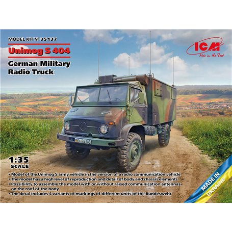 ICM 1:35 Unimog S 404 - GERMAN MILITARY RADIO TRUCK