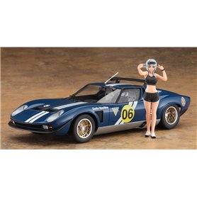 Hasegawa 1:24 WILD EGG GIRLS - Lamborghini Jota SVR - SASHA ILYUSHINA W/FIGURE