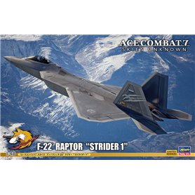 Hasegawa 1:48 ACE COMBAT 7 SKIES UNKNOWN - F-22 Raptor - STRIDER 1