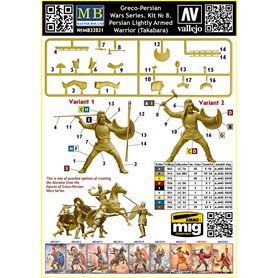 MB 1:32 GRECO-PERSIAN WAR SERIES Persian Lightly Armed Warrior Takabara