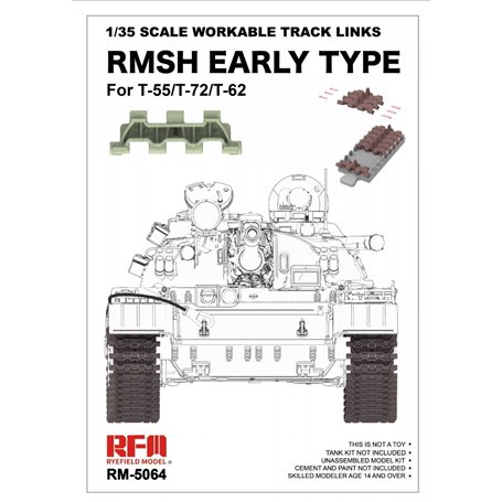 RFM 5064 1/35 Scale Workable Track Links RMSH Early Type For T-55/72/62