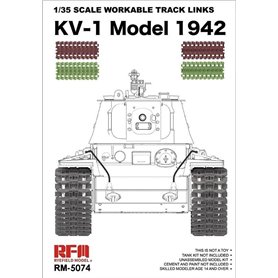 RFM 5077 1/35 Scale Workable Track Links KV-1 Model 1942