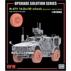 RFM 2060 M-ATV 16.0xr20 Wheels 3D Printed (4 Wheels) for RFM 4801