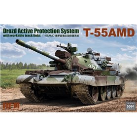 RFM 1:35 T-55AMD - DROZD ACTIVE PROTECTION SYSTEM - W/WORKABLE TRACK LINKS