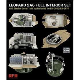 RFM 1:35 Wnętrze do Leopard 2A6 - FULL INTERIOR SET + UKRAINE DECAL