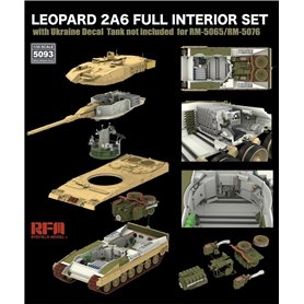 RFM 1:35 Wnętrze do Leopard 2A6 - FULL INTERIOR SET + UKRAINE DECAL