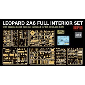 RFM 1:35 Wnętrze do Leopard 2A6 - FULL INTERIOR SET + UKRAINE DECAL
