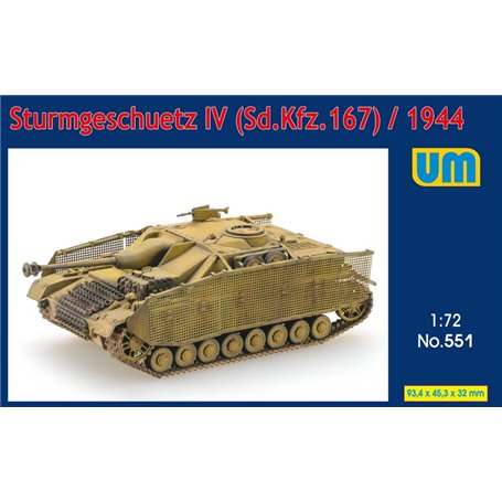 UM 551 Sturmgeschutz IV (Sd.Kfz.167) 1944 1/72