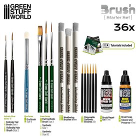 Green Stuff World Pędzle STARTER BRUSH SET
