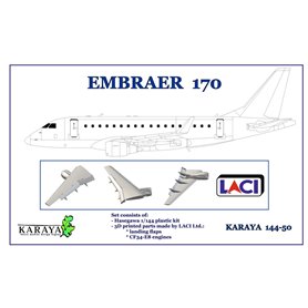 Karaya 1:144 Embraer 170 + 2 SETS OF 3D PRINTED PARTS