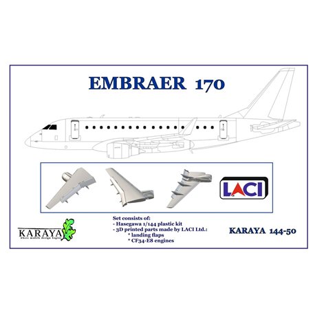 Karaya 144-50 Embraer 170 LACI (Incl. 2 sets of 3D Printed Parts)