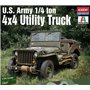 Academy 13547 U.S. Army 1/4 Ton 4x4 Utility Truck - 1/24
