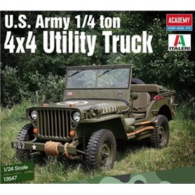 Academy 1:24 US ARMY 1/4 TON 4X4 UTILITY TRUCK