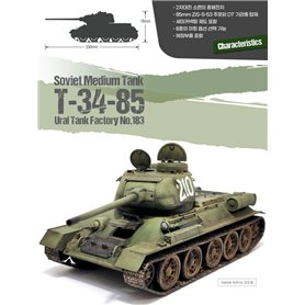Academy 1:35 T-34/85 - URAL TANK FACTORY NO.183