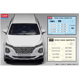 Academy 15135 Hyundai Santa Fe Multi Color Parts - 1/24