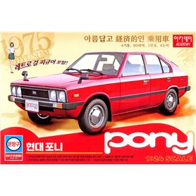Academy 1:24 Hyundai Pony 1975