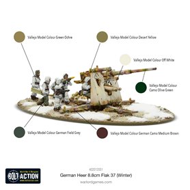 Bolt Action Działo przeciwpancerne 88mm Flak.37 - WINTER