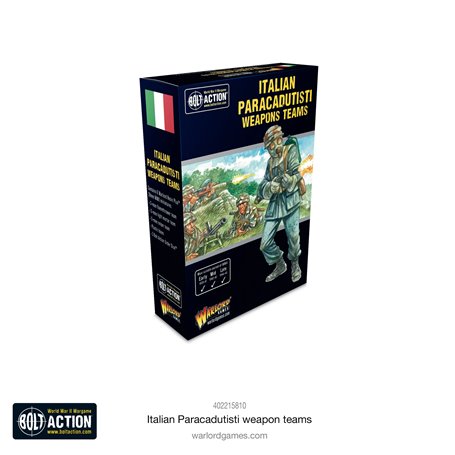 Bolt Action Italian Paracadutisti Weapons Teams