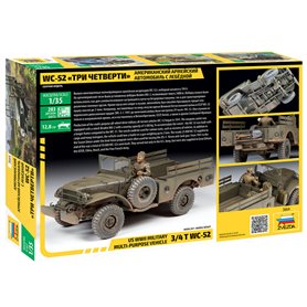Zvezda 1:35 3/4T WC-52 - US WWII MILITARY MULTI-PURPOSE VEHICLE