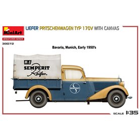 Mini Art 1:35 Liefer Pritschenwagen Typ 1 170V - W/CANVAS
