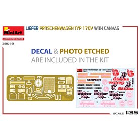 Mini Art 1:35 Liefer Pritschenwagen Typ 1 170V - W/CANVAS