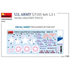 Mini Art 1:35 G7105 4X4 1,5T - US ARMY PANEL DELIVERY TRUCK