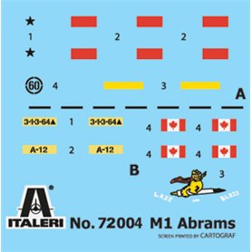 Italeri 1:72 Complete Set for Modeling M-1 Abrams