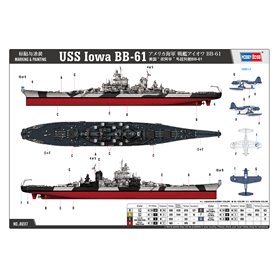 Hobby Boss 1:350 USS Iowa BB-61 - US BATTLESHIP