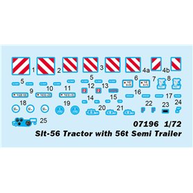 Trumpeter 1:72 SLT-56 TRACTOR W/56T SEMI TRAILER