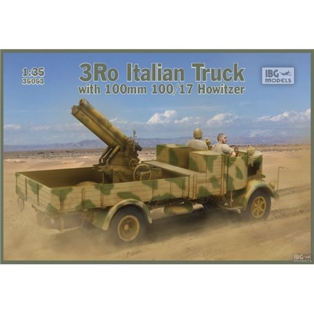 IBG 35065 3Ro Italian Truck with 100mm Howitzer and Crew
