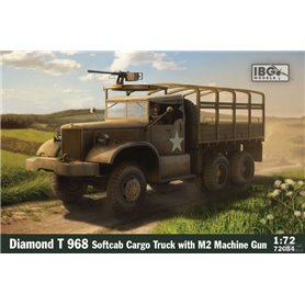 IBG 1:72 Diamond T 968 Softcab - CARGO TRUCK W/M2 MACHINE GUN
